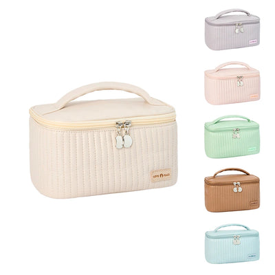 Travel Large Capacity Toiletry Organizer Lady Cosmetic Storage Bag Girl Women Leather Makeup Bag Fashion Female Beauty Case