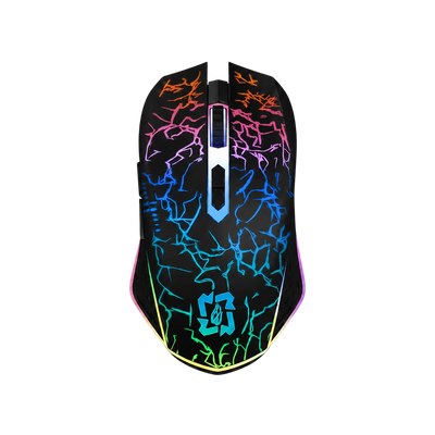 MELOGAGA Bluetooth Wireless Gaming Mouse, 2.4G Cordless RGB Rechargeable PC Game Mouse, Black